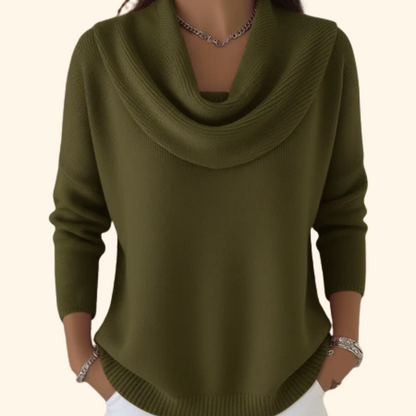 Jersey con Cuello Drapado