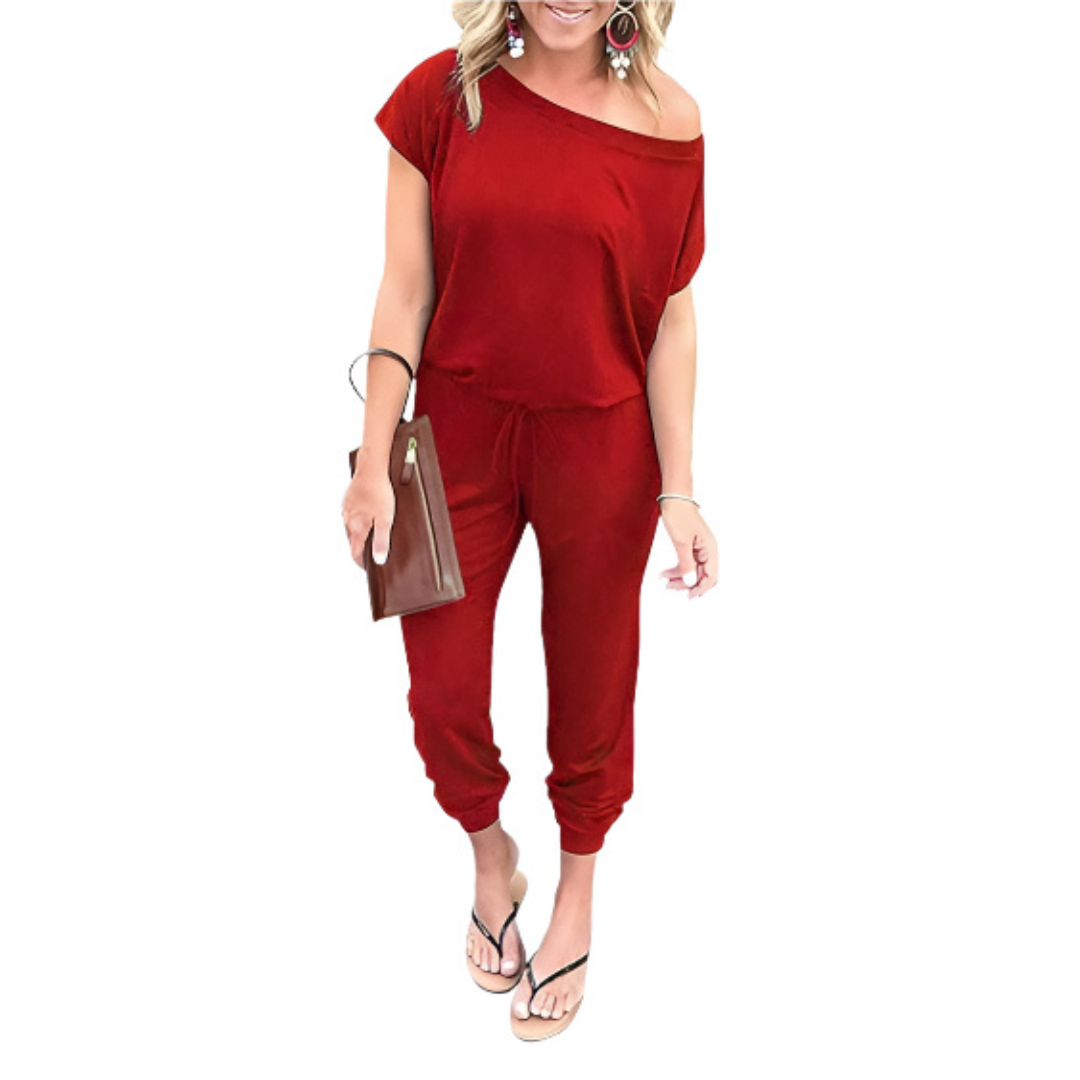 Mono de Verano de Mujer con Hombros Descubiertos – Comodidad y Estilo