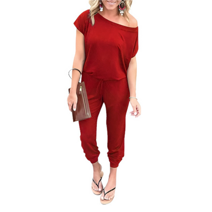 Mono de Verano de Mujer con Hombros Descubiertos – Comodidad y Estilo