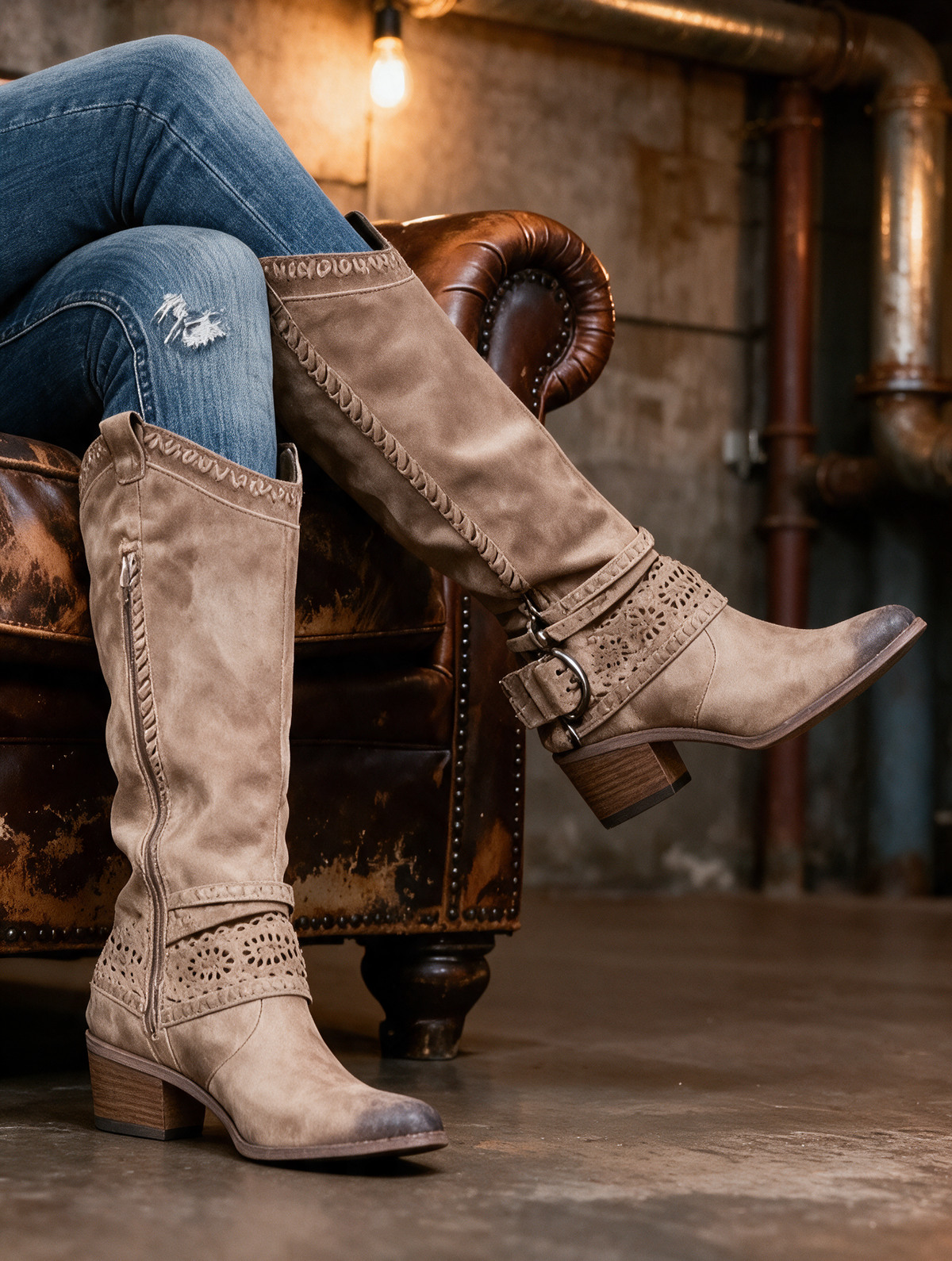 SOLANE | Botas Camperas de Estilo Vintage
