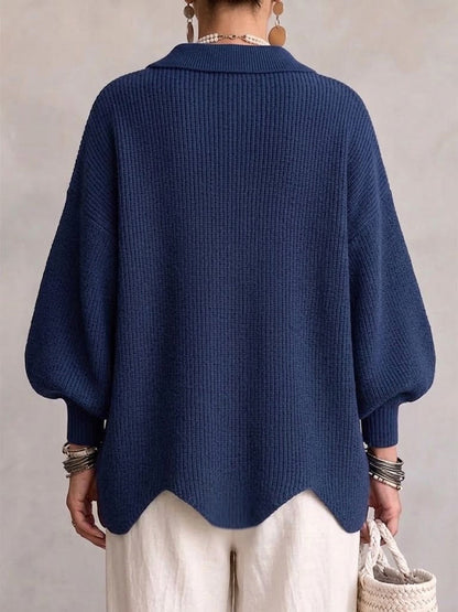 ISIDORA | Cárdigan Oversize de Punto con Grandes Botones Dorados