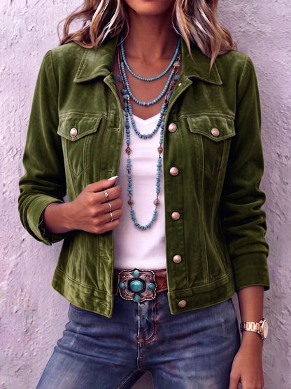 RAFAELA | Chaqueta de Terciopelo Vintage Bohemio
