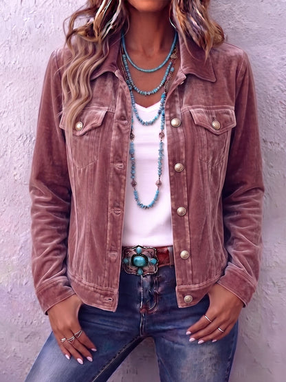 RAFAELA | Chaqueta de Terciopelo Vintage Bohemio